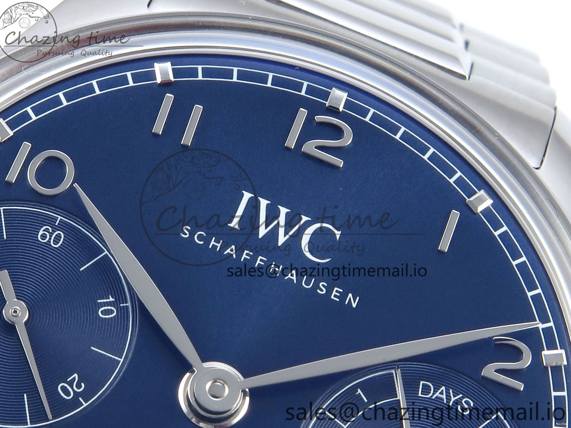 MIROTIME 0111 Portugieser Auto IWC0562E APSF 1:1 Best Edition Blue Dial on SS Bracelet A Timeless 6997